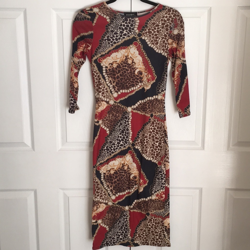 Long Sleeve Midi Dress Size Ten